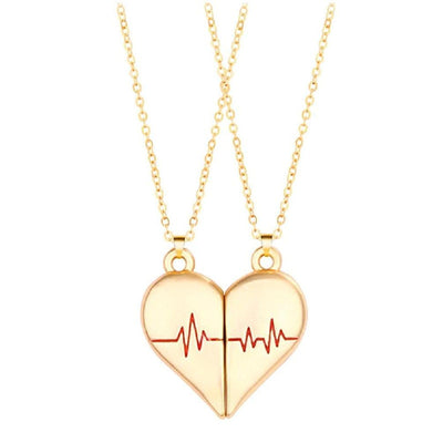 Collier Couple Battement de Coeur