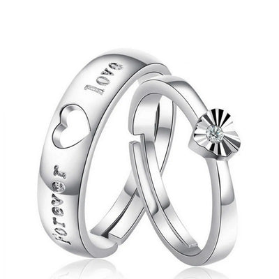 Bague Couple Coeur Pierre