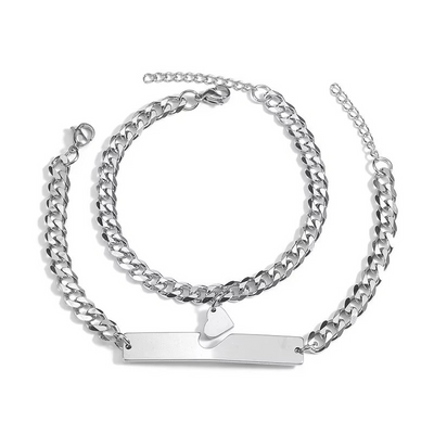 Bracelet Couple Coeur Connecté