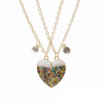 Collier Meilleure Amie Coeur Coloré