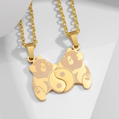Collier Couple Pandas