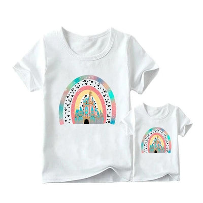 T Shirt Mère Fille Château Disney
