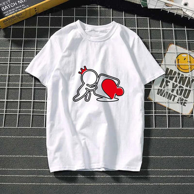 T Shirt pour Couple Puzzle Réuni Homme