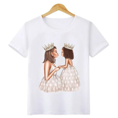 T Shirt Maman Fille Couronne Royale