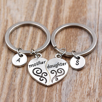 Porte-Clé Mère Fille Alphabet