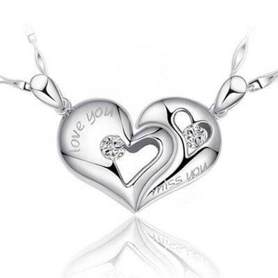 Collier I Love You Argent Massif - MatchingMood
