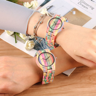 Montre Bambou pour Couple