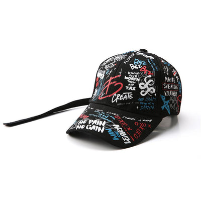 Casquette Couple Original Graffiti Noir - Matchingmood
