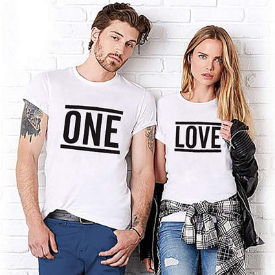 T-Shirt Couple One Love - MatchingMood