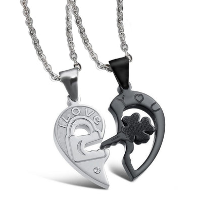 Collier Coeur Separable Couple