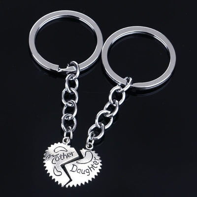 Porte Clé Mère Fille Coeur Séparable