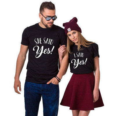 T-shirt I Said Yes noir