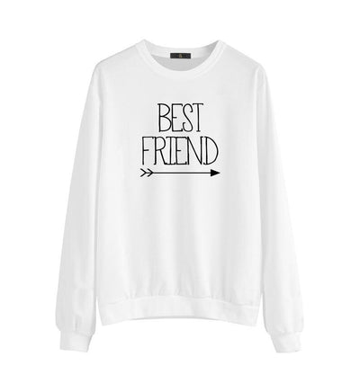 Meilleure Amie Pull Best Friend Blanc modèle 2 - Matchingmood