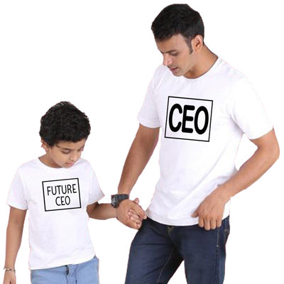 Tee Shirt Enfant Papa blanc