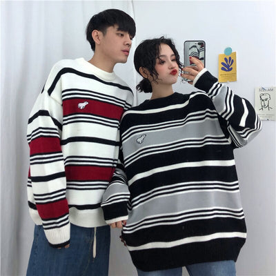Pull Couple Korean Lovers Amoureux