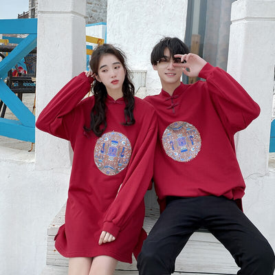 Robe Pull Courte Rouge