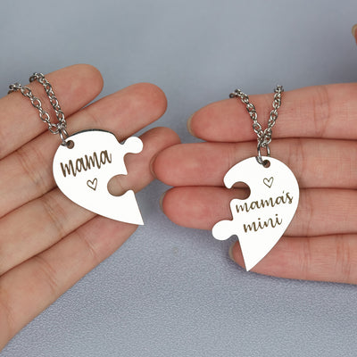 Collier Mère Fille Coeur Mama Mini