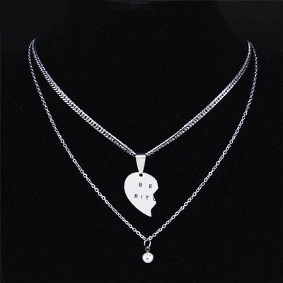 Collier d'Amitié Coeur Moitié