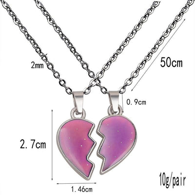 Collier d'Amitié Coeur Brisé Best Friend Caractéristiques