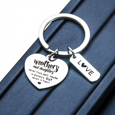 Porte Clé Mère Fille Coeur Love