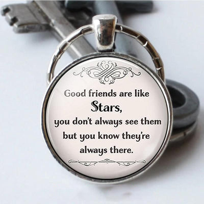 Porte Clé de l'Amitié Comme des Étoiles