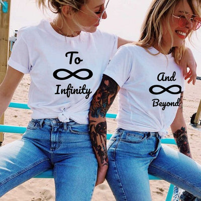 T-Shirt Meilleure Amie Vers l'Infini et Au Delà - MatchingMood