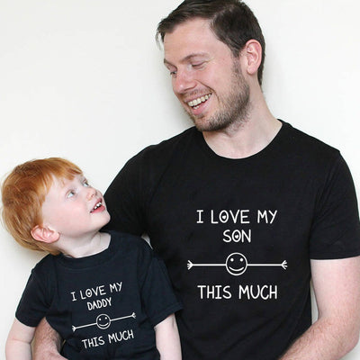 T Shirt Père Fils Grand Amour