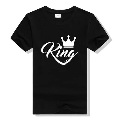 Tee-Shirt de Couple King noir