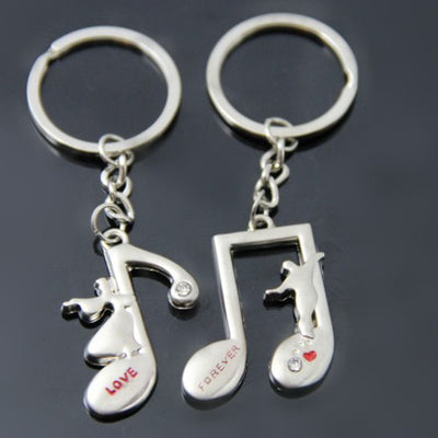 Porte Clé Couple Note de Musique