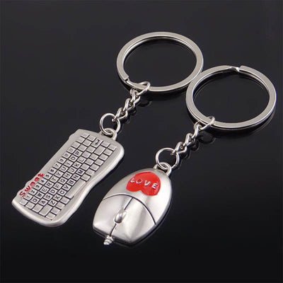 Porte Clés Couple Clavier Souris