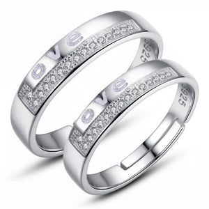 Bague Couple Love Pierres