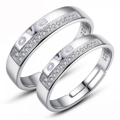 Bague Couple Love Pierres