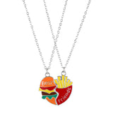 Collier Meilleure Amie Burger Frites