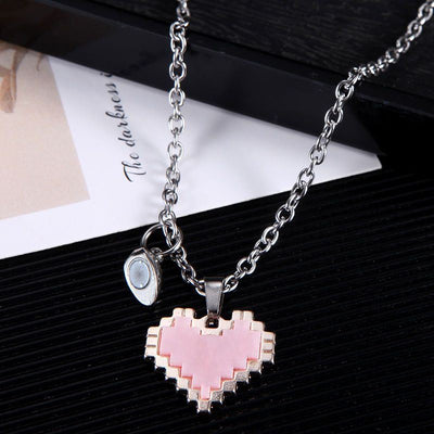 Collier Couple Coeur Tetris