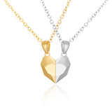 Collier Couple Coeur Bicolore