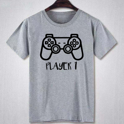 T Shirt Père Fils Console de Jeux