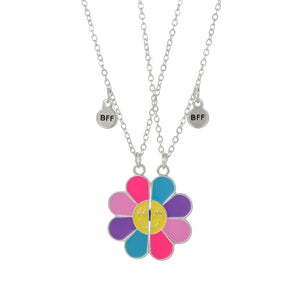 Collier Meilleure Amie Fleur Multicolore