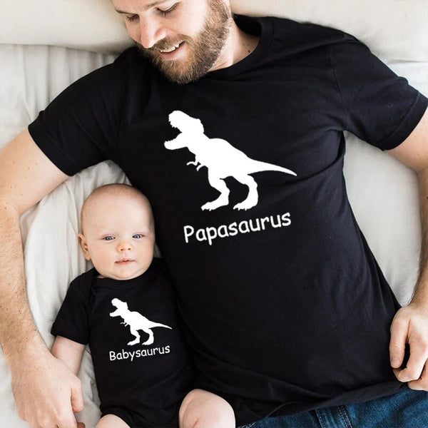 T Shirt Père Fils Dinosaure