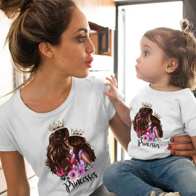 T Shirt Mère Fille Princesses