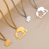 Collier Couple Éléphant