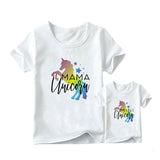 T Shirt Maman Fille Mama Licorne