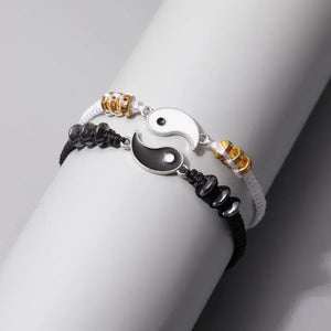 Bracelet Yin Yang Doré