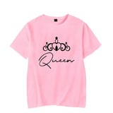 T Shirt Couple King Queen Moderne