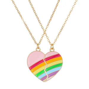 Collier Meilleure Amie Arc en Ciel