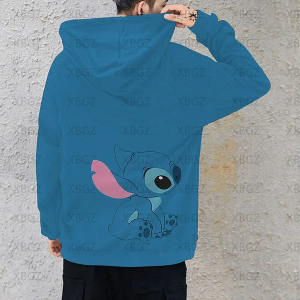 Disney LILO STITCH STITCH - Sweat à capuche - black/noir 