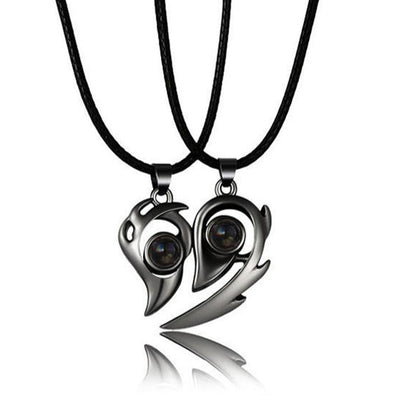 Collier Couple Coeur Assorti