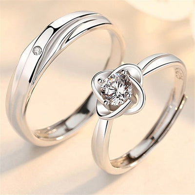 Bague Couple Fleur
