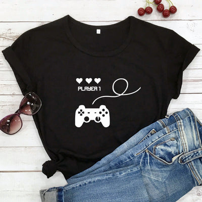 T Shirt Couple Jeux