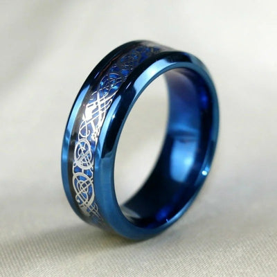 Bague Couple Bleue