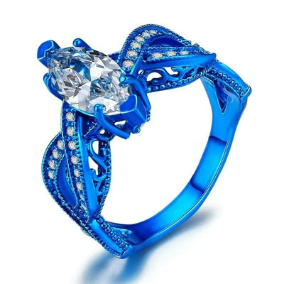 Bague Couple Bleue